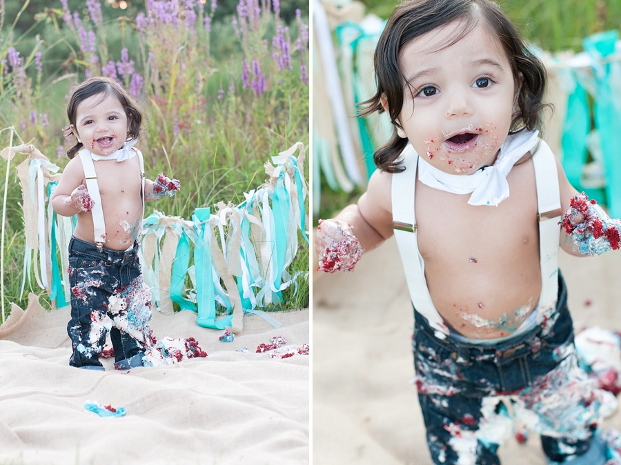 © Nicole D Photography | First Birthday Cake Smash 